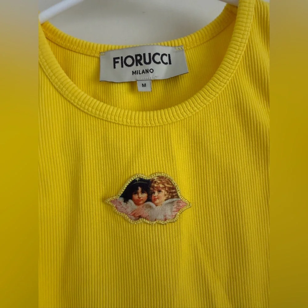 Fiorucci Yellow Ribbed Tank - Picture 4 of 7